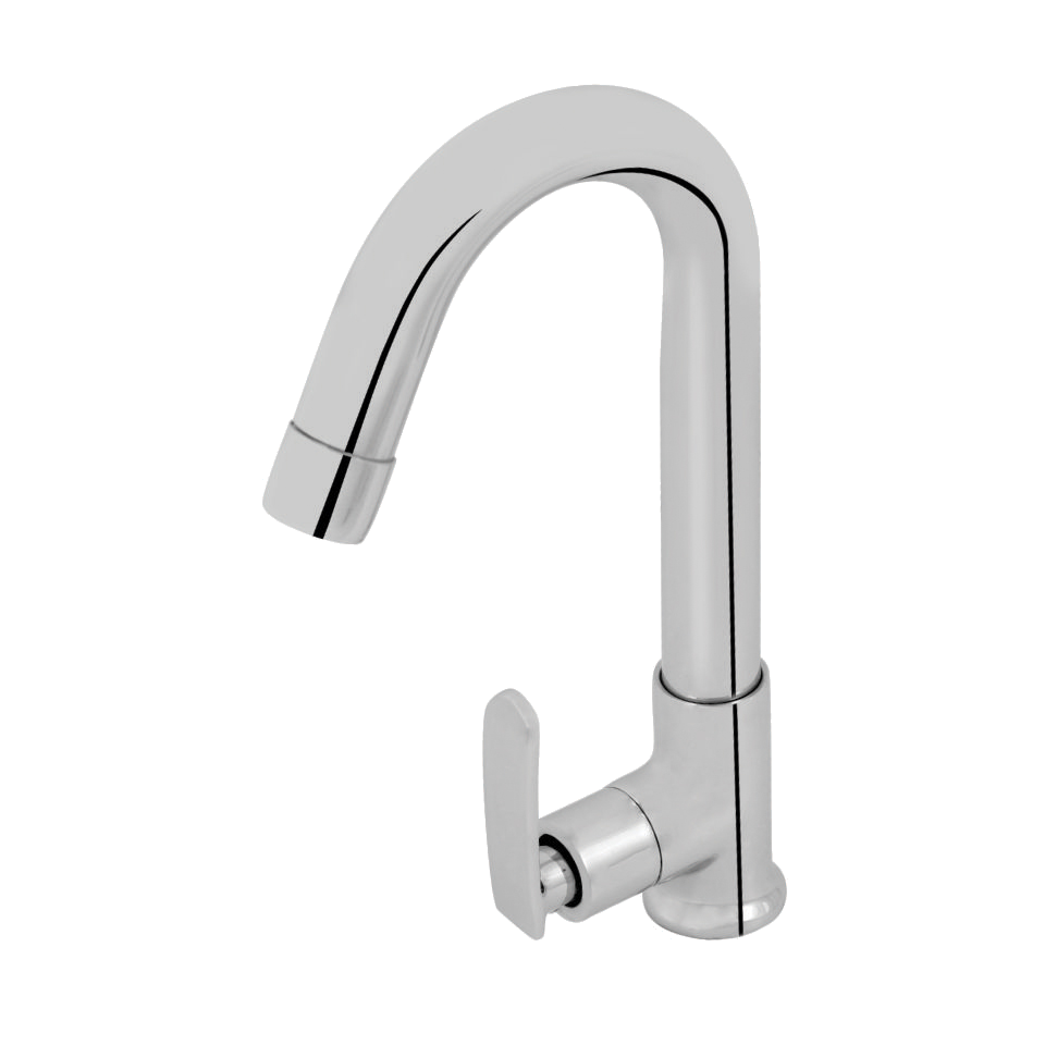 SWAN NECK PILLAR COCK - Aquwa Premium Faucet (Code 2607)